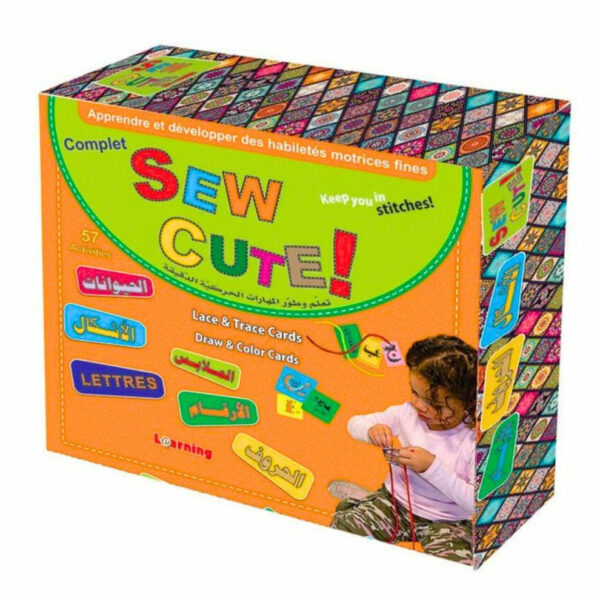 صندوق البطاقات المثقوبة اربط وتتبع - 6 حقائب تعليمية تفاعلية